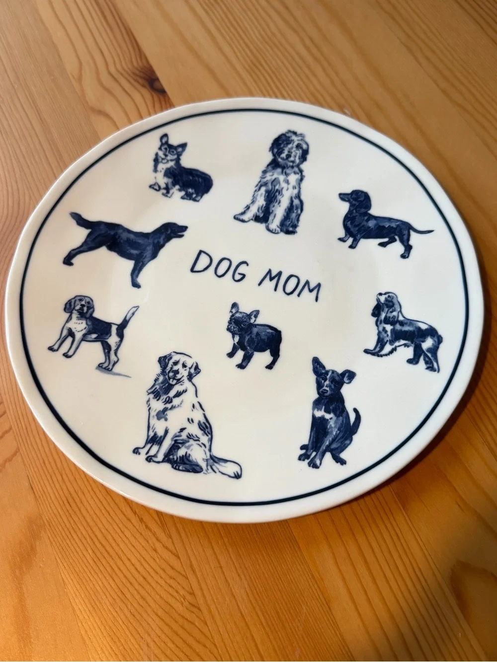 BNWT Anthropologie Dog Mom Plate